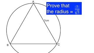 Equilateral triangle inside a circle problem [upl. by Nossah]