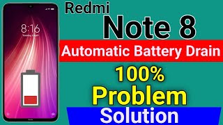 Redmi Note 8 Battery Drain Issue  How To Fix Battery Drain Problem in Redmi Note 8  Redmi Note 8 [upl. by Lenno]