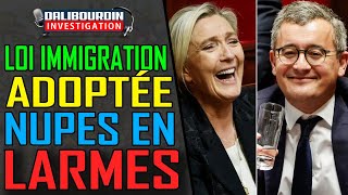 LOI IMMIGRATION  LA LFI NUPES EN DÉPRESSION SUITE A LADOPTION DE LA LOI [upl. by Hiram]