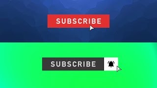 YouTube Subscribe Button  After Effects Tutorial  100 Free Template [upl. by Isidoro]