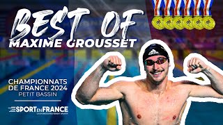 🏊‍♂️ Le Best Of de MAXIME GROUSSET  Championnats de France Elite en petit bassin 2024 [upl. by Aramad]