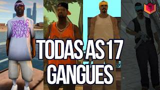 TODAS as 17 GANGUES de SAN ANDREAS [upl. by Noland]