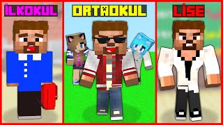 ARDANIN HAYATI  İLKOKUL  ORTAOKUL  LİSE 😱  Minecraft [upl. by Pammy]