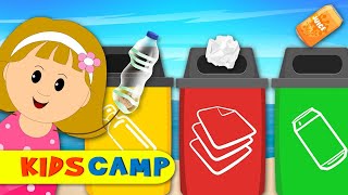 Kidscamp  The Clean Up Trash Song With Elly  More Fun Learning Videos [upl. by Lottie]