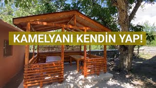 KAMELYA YAPIMI ÇARDAK YAPIMI  DÜŞÜK MALİYETLE KENDİ KAMELYANI KENDİN YAP [upl. by Kalb814]