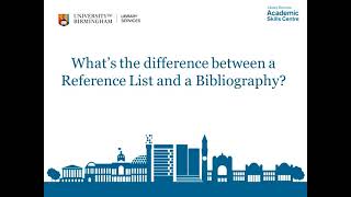 Reference List v Bibliography  whats the difference [upl. by Neelear]