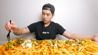 Taco Bell Loaded Nacho Fries Mukbang [upl. by Arakal]