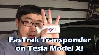 72 Install California FasTrak Transponder on Tesla Model X [upl. by Animlehliw]