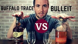 BUFFALO TRACE vs BULLEIT BOURBON Best Midshelf Bourbon Reviews [upl. by Vijar]