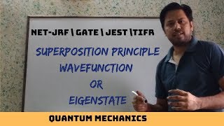 Quantum Mechanics Superposition principle of wavefunction eigenstateHindi POTENTIAL G [upl. by Ameerahs]