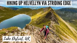 Helvellyn via Striding Edge  An Epic Knife Edge Ridge Hike in the Lake District [upl. by Ythomit]