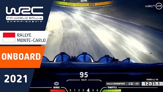 WRC  Rallye MonteCarlo 2021 ONBOARD Rovanperä SS4 [upl. by Jarin]