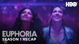 euphoria  season one recap  hbo [upl. by Ellehcar]