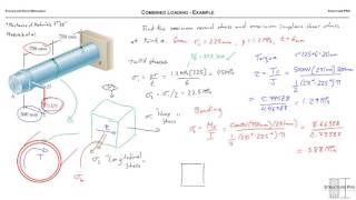 Combined Loading  Example [upl. by Ecydnak]