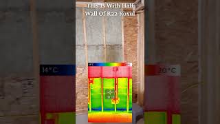 Thermal Camera of Insulation in Basement Walls shorts [upl. by Happ]