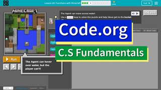 Codeorg Express Lesson 204 Functions in Minecraft  Answers Explained  Course E Lesson 104 [upl. by Nolaj]