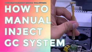 MANUAL INJECTION IN GAS CHROMATOGRAPHY  NO ALS  Chromatography Basics Philippines  Tagalog [upl. by Howzell]