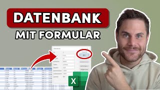 Datenbank erstellen MIT Formular und Suchfunktion in Excel 📁 OHNE VBA [upl. by Pontus]