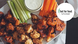 Buffalo Cauliflower Wings  2 More Flavors  Cauliflower Wings 3 Ways Vegan  hot for food [upl. by Aydni931]