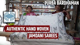 Authentic Pure Hand Woven Handloom Jamdani Sarees Manufacturer in Purba Bardhaman [upl. by Hildick857]