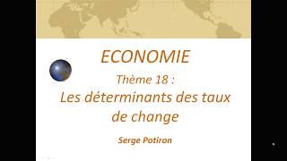 18 Déterminants des taux de change [upl. by Nus]