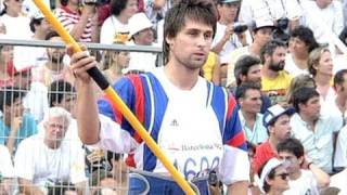 Jan Zelezný  The Greatest Javelin Thrower Ever  Barcelona 1992 Olympics [upl. by Naerda98]