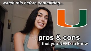 PROS AND CONS University of Miami [upl. by Ellevart]