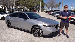 Is the Honda Accord Sport the BETTER new sedan than a 2025 Toyota Camry XSE [upl. by Nyledam]