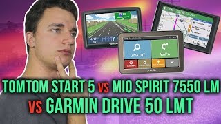 Porównanie Nawigacji GPS  TomTom vs MIO vs Garmin [upl. by Rolyab]