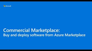 Azure Marketplace Purchase Experience [upl. by Auqined]