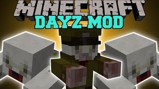 Minecraft DAYZ MOD SURVIVE THE DEADLY ZOMBIES Mod Showcase [upl. by Iredale]