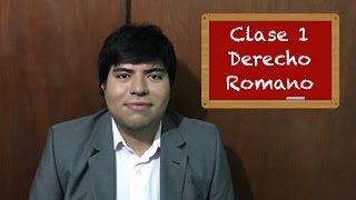 Derecho Romano clase 1 [upl. by Mccall]