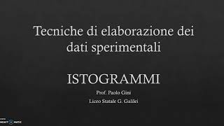 Istogrammi medie deviazione standard [upl. by Northey]