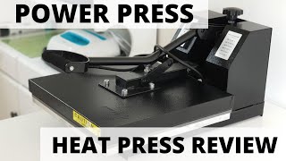 Power Press Heat Press Machine Review amp How To Use [upl. by Vacla]