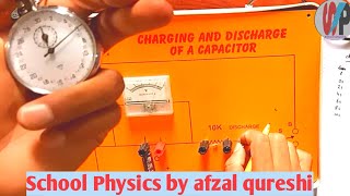 Practical FSc part 2  Charging and discharging of a capacitor  Class 2nd year Physics [upl. by Adym]