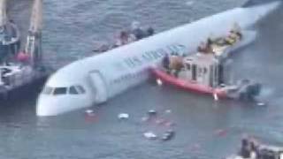 US Airways emergency landing hudson river water part 1 [upl. by Ecirtnom661]