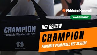 Champion Portable Pickleball Net System Review [upl. by Airdnaz]