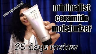 minimalist 03 ceramide moisturizer for healthy skin  comparison with other brands [upl. by Yzdnil]