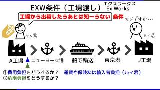 2 インコタームズ（入門編） EXW、FOB、CIF、DDP ― 貿易実務検定C級独学サポート動画 [upl. by Lunetta]