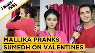 Mallika Singh Aka Radha Pranks Sumedh Mudgalkar Aka Krishna On Valentines  Exclusive [upl. by Gamages]