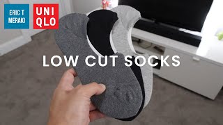 UNIQLO HAUL Mens Low Cut quotNo Showquot Socks Review  Info amp Sizing Guide [upl. by Adnauqaj]