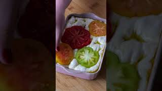 Heirloom tomato focaccia [upl. by Sholes]