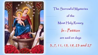 The Sorrowful Mysteries  In Petition  Annual 54 Day Rosary Novena [upl. by Wylen]