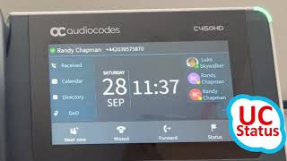 AudioCodes C450HD  switch from Skype for Business to Teams mode [upl. by Nellir]