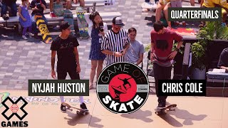 Nyjah Huston vs Chris Cole GAME OF SKATE QUARTERFINALS  World of X Games [upl. by Meeks]