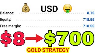 Flipping 8 into 700 in 3 Hours Trading Gold [upl. by Ylim4]