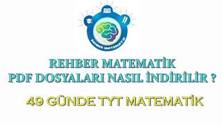 REHBER MATEMATİK PDF DOSYALARI NASIL İNDİRİLİR [upl. by Beniamino]