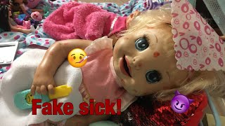 BABY ALIVE Danielle fakes sick Baby alive videos [upl. by Coveney277]