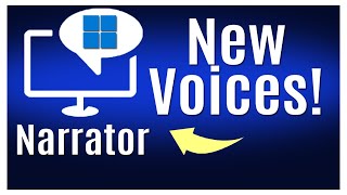 New Natural Voices For Narrator  Microsoft Windows Screen Reader [upl. by Buskirk]