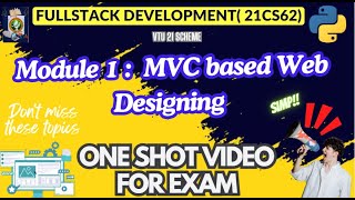 Mod1 FSD Imp Topics Module WisePASSINGNotes PACKAGEFULLSTACK DEVELOPMENT 21CS62vtu 21cs62 [upl. by Mattson]